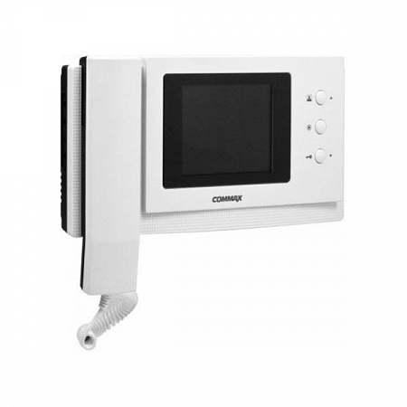 Commax CDV-43N/XL (Белый) Монитор цветного видеодомофона, дополнительно вызов аудио/видео (при наличии камеры) от цифрового подъездного домофона + 3-х вызывных блоков и 1-й камера наблюдения, AC 110-240В